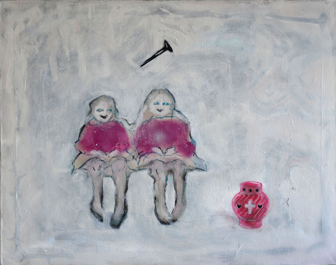 Marlena_Kruk,Wpedzenie,olej%20i%20spray%20na%20płótnie,70x90cm